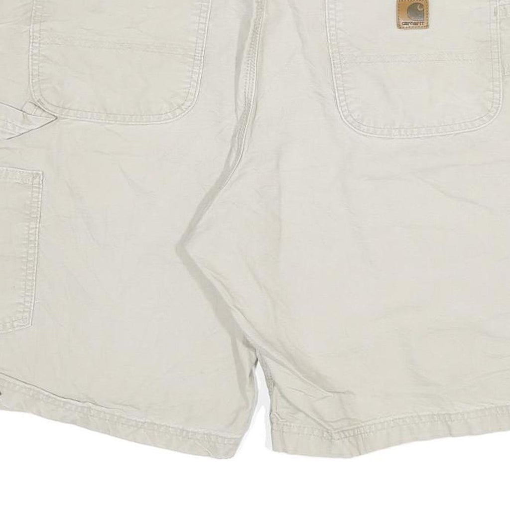 CARHARTT Mens Shorts Beige Casual 2XL W38 Cotton Blend Durable Workwear
