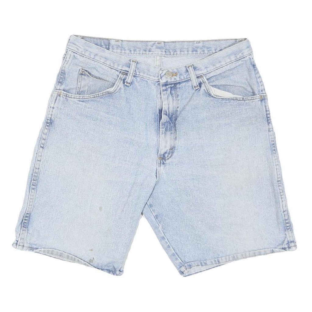 WRANGLER Mens Shorts Blue Casual Denim L W34 Cotton Blend Summer Wear