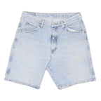 WRANGLER Mens Shorts Blue Casual Denim L W34 Cotton Blend Summer Wear