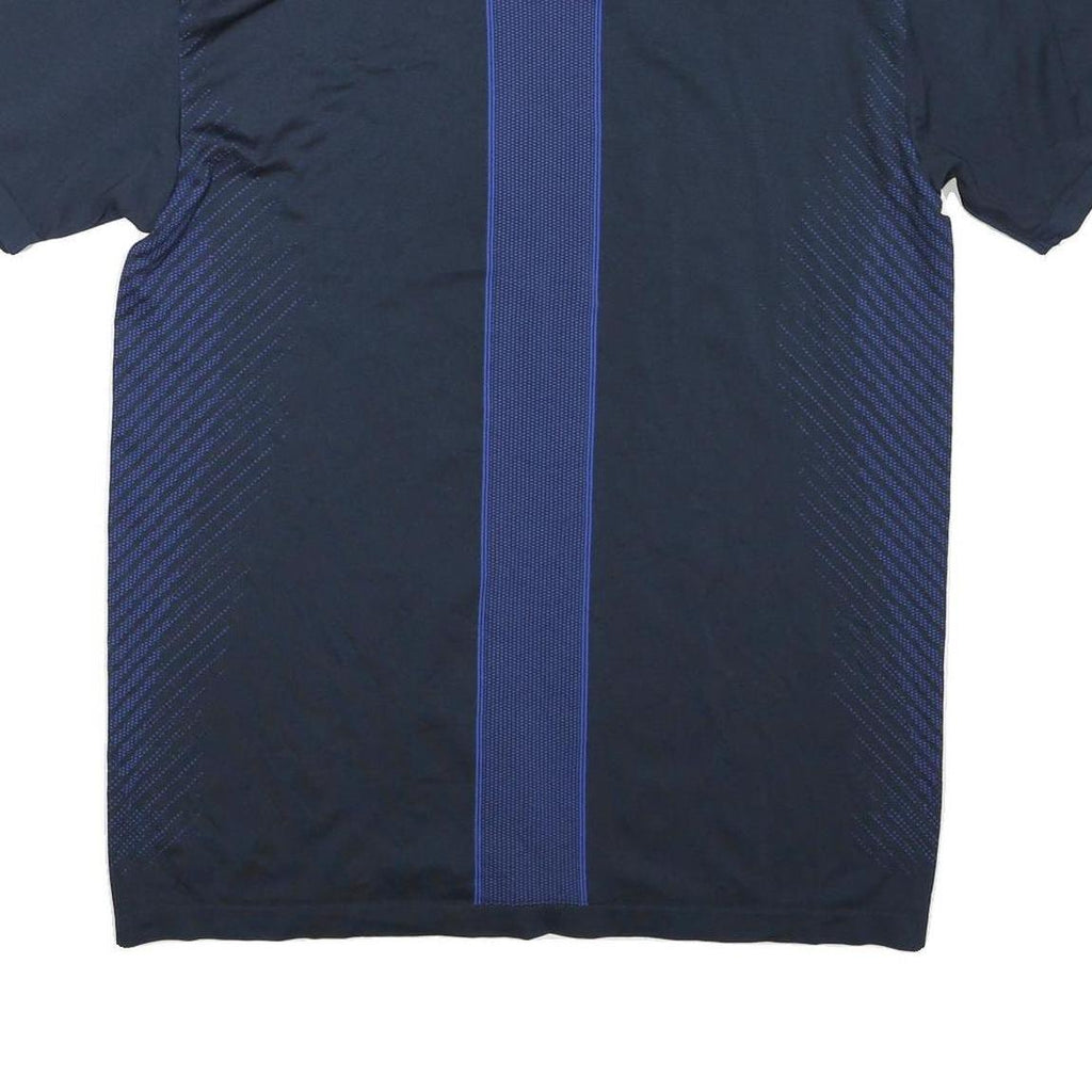 NIKE Mens Blue & Navy Graphic T-Shirt M Short Sleeve Crew Neck Sports Activewear