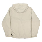 JACK WOLFSKIN Womens Beige Outdoor Jacket L Polyester Windbreaker Zip Hooded
