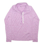 UNDER ARMOUR Womens Purple 1/4 Zip S Sweatshirt Athletic Performance