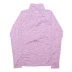 UNDER ARMOUR Womens Purple 1/4 Zip S Sweatshirt Athletic Performance
