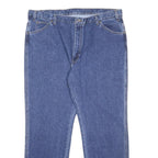DICKIES Mens Blue Regular Fit Straight Leg Denim Jeans W42 L30 Classic Style Zip