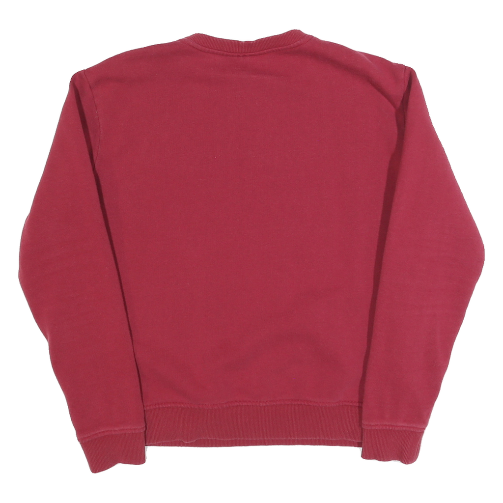 FILA Womens Red Crew Neck L Sweatshirt Cotton Blend Comfortable Casual