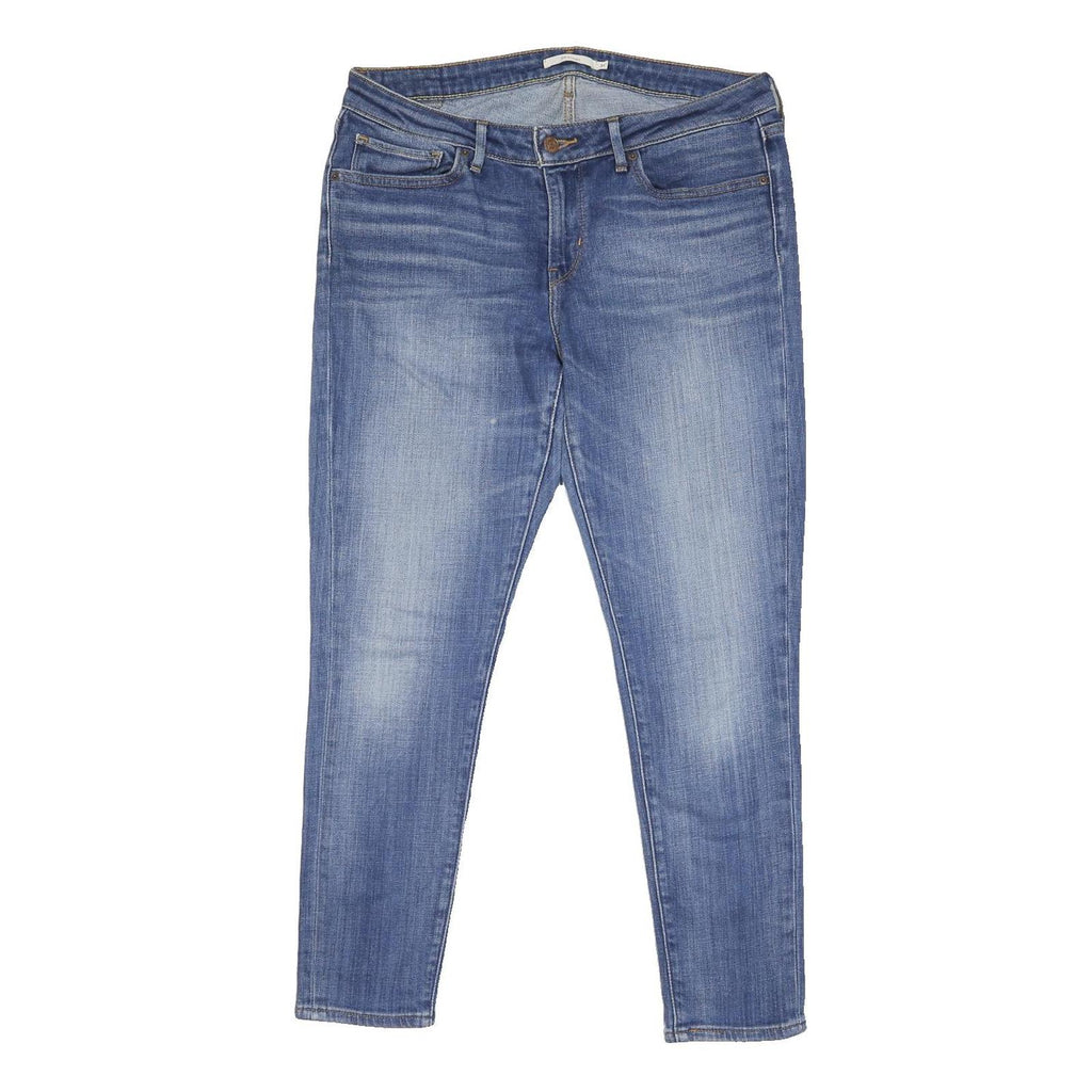 LEVI'S 711 Womens Jeans Blue Slim Skinny Denim Medium W33 L27 Slim Fit