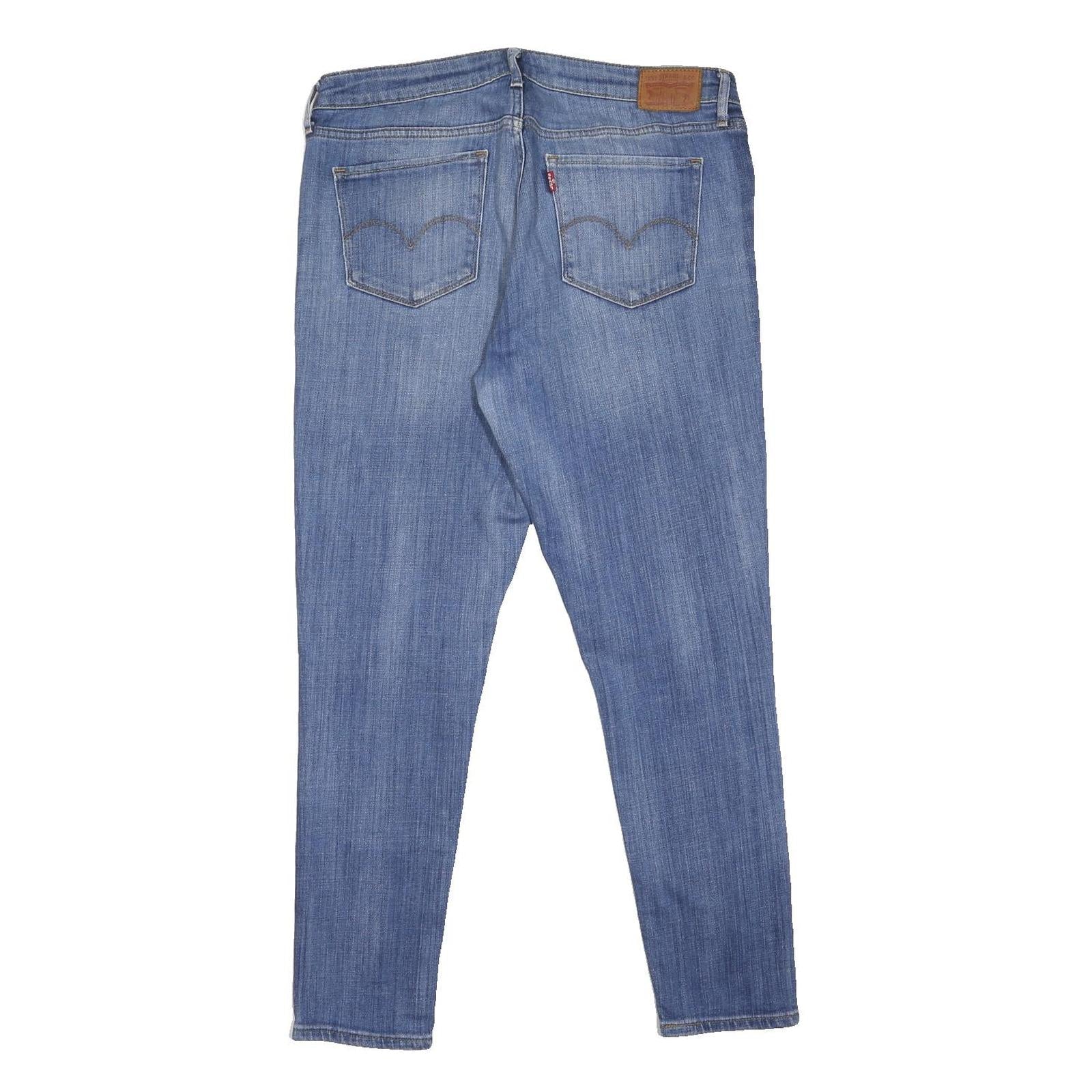 LEVI'S 711 Womens Jeans Blue Slim Skinny Denim Medium W33 L27 Slim Fit
