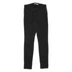 LEVI'S Womens Jeans Black Slim Skinny Denim W24 L28 Zip Cotton Blend
