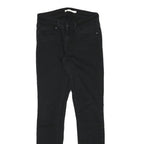 LEVI'S Womens Jeans Black Slim Skinny Denim W24 L28 Zip Cotton Blend