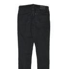 LEVI'S Womens Jeans Black Slim Skinny Denim W24 L28 Zip Cotton Blend