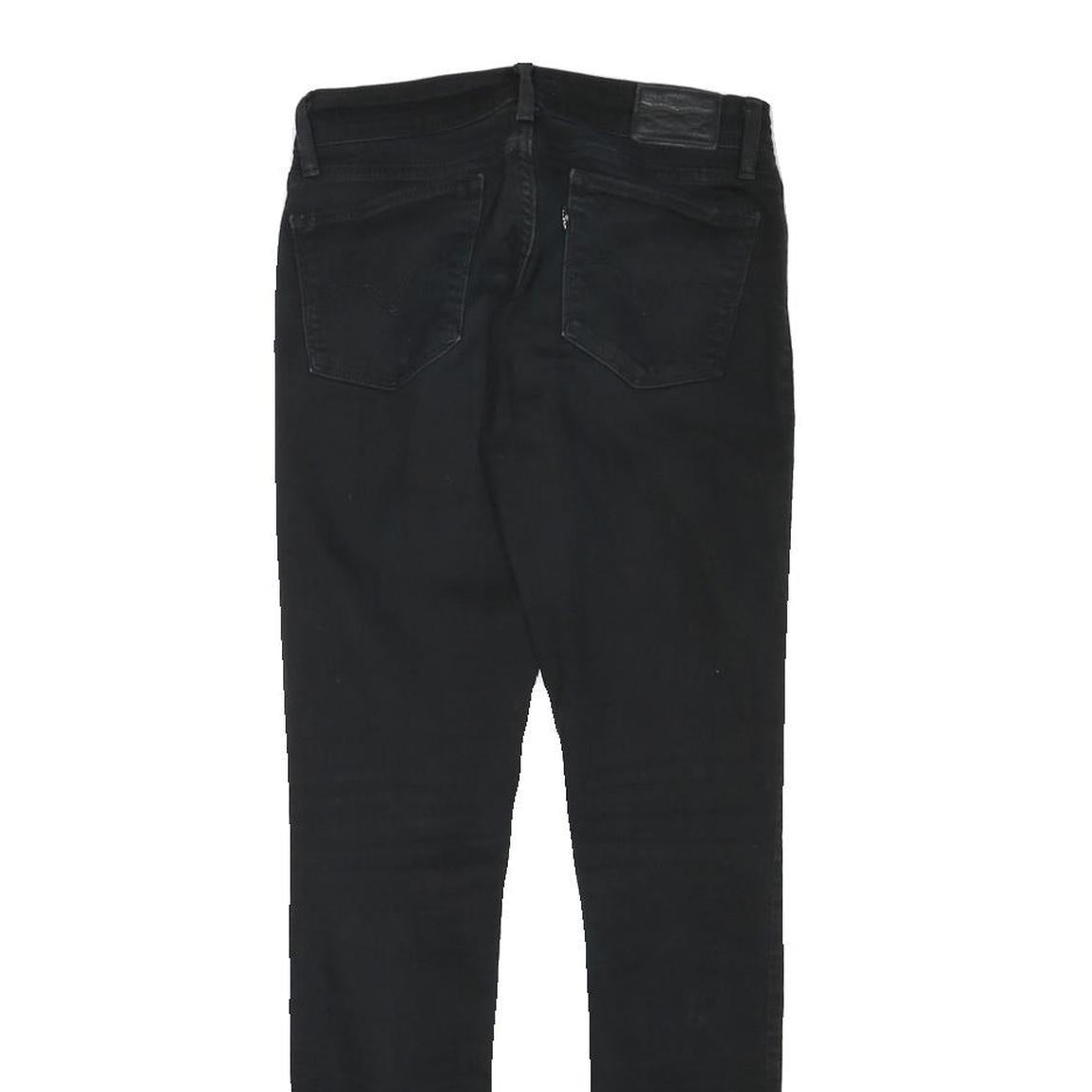 LEVI'S Womens Jeans Black Slim Skinny Denim W24 L28 Zip Cotton Blend