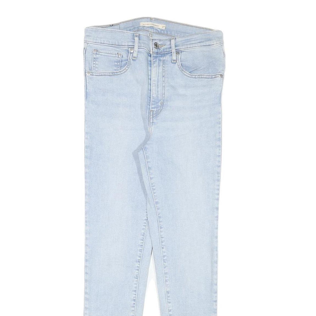 LEVI'S Womens Jeans Blue Slim Skinny Denim Light W27 L26 Zip Cotton Blend