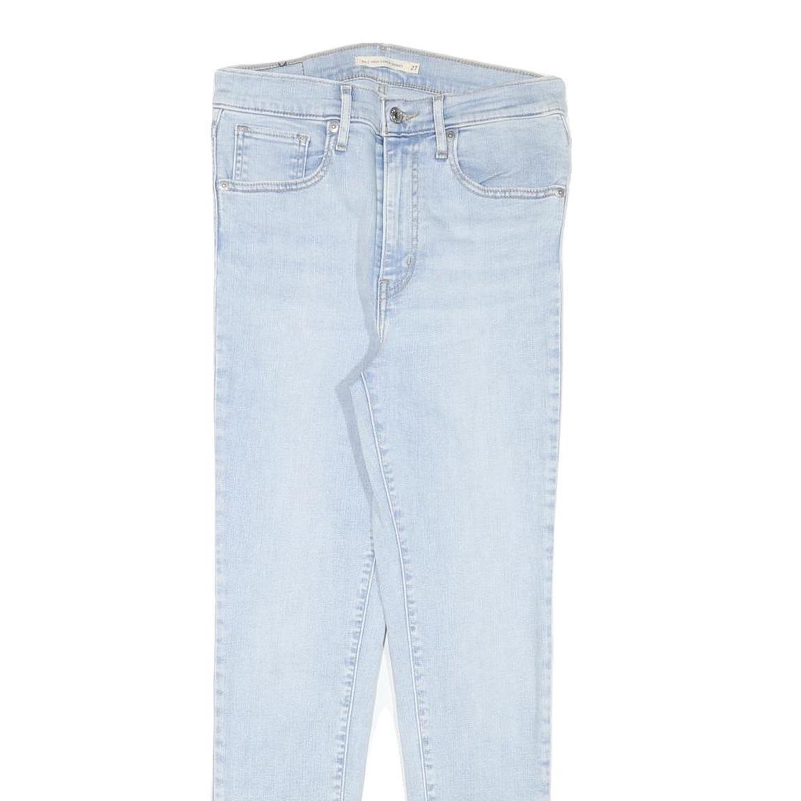 LEVI'S Womens Jeans Blue Slim Skinny Denim Light W27 L26 Zip Cotton Blend
