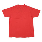 HANES Mens Red XL Cotton Blend Graphic T-Shirt Short Sleeve Crew Neck