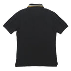 VIVIENNE WESTWOOD Mens Black Polo Shirt L Cotton Short Sleeve Orb Logo Stripe