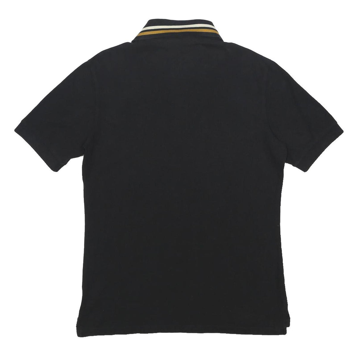 VIVIENNE WESTWOOD Mens Black Polo Shirt L Cotton Short Sleeve Orb Logo Stripe