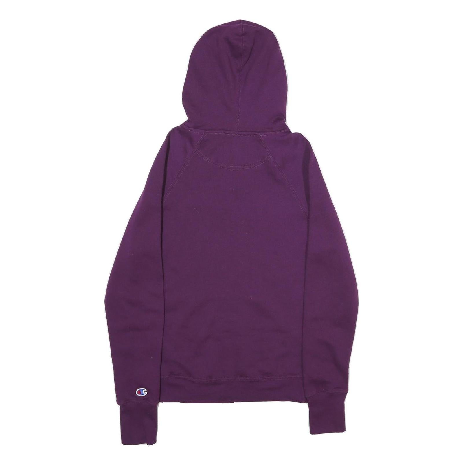 CHAMPION Mens Purple Hoodie XS Cotton Blend Casual Pullover Sweatshirt