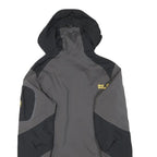 JACK WOLFSKIN Womens Black & Grey Outdoor Jacket XS Polyester Blend Zip Hooded