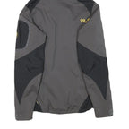 JACK WOLFSKIN Womens Black & Grey Outdoor Jacket XS Polyester Blend Zip Hooded