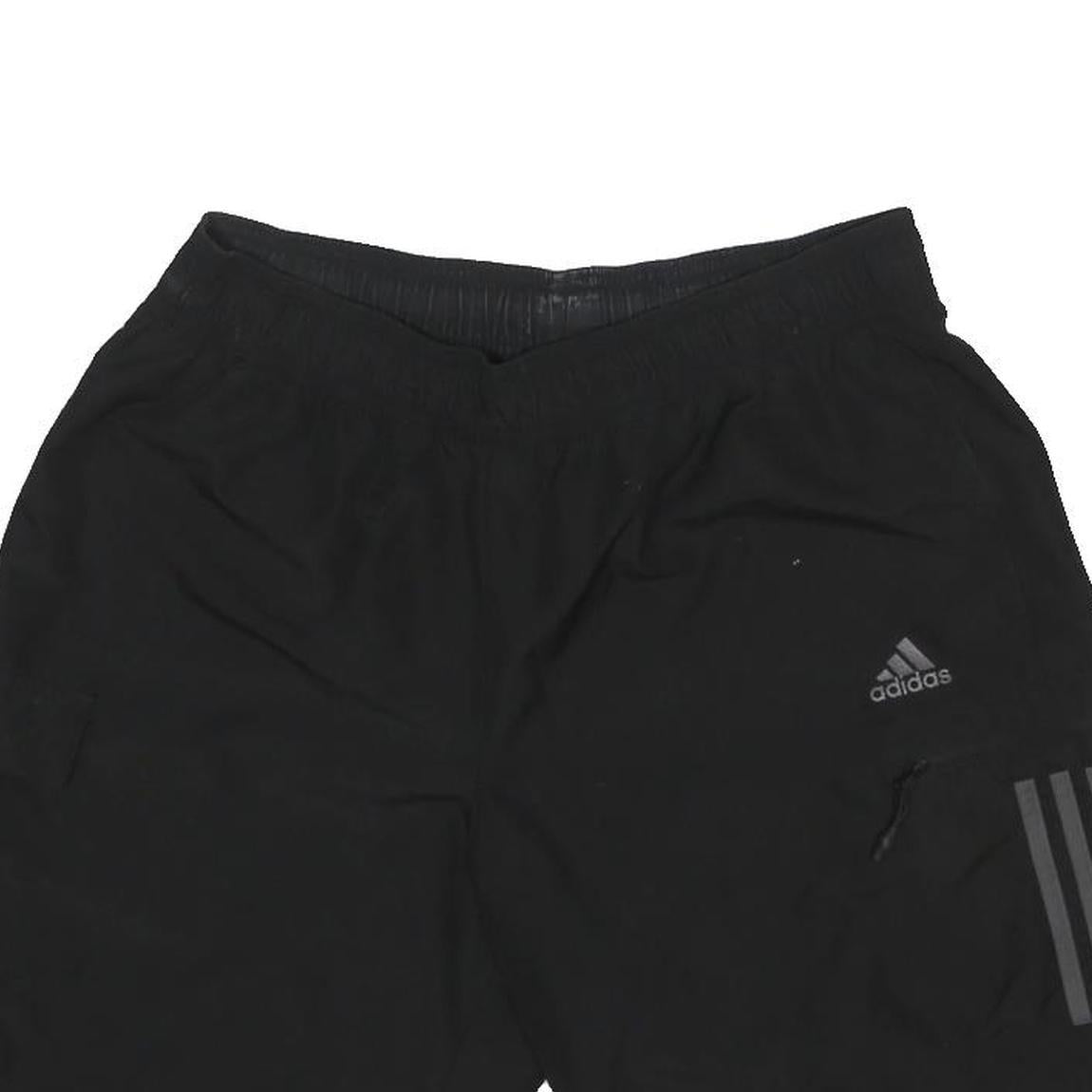 ADIDAS Mens Shorts Black L W32 Sports Casual Lightweight Polyester