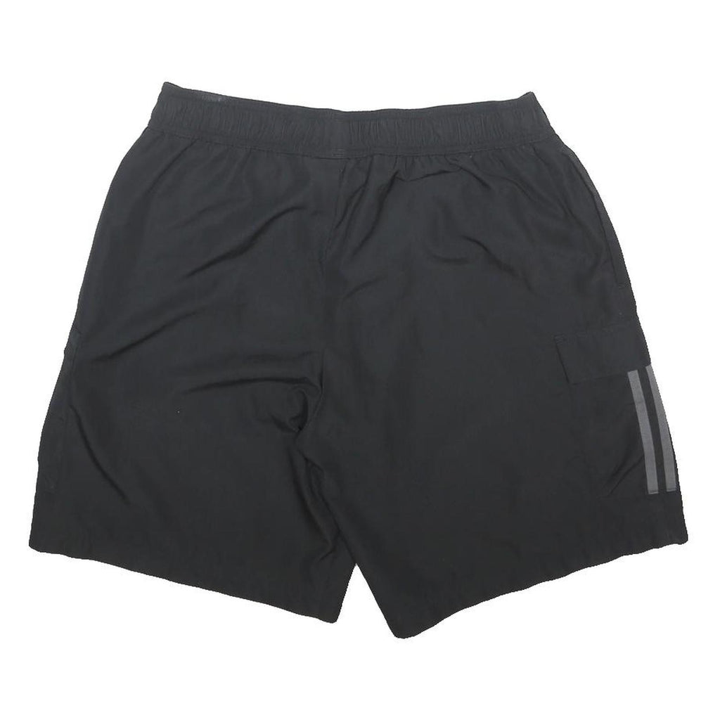 ADIDAS Mens Shorts Black L W32 Sports Casual Lightweight Polyester