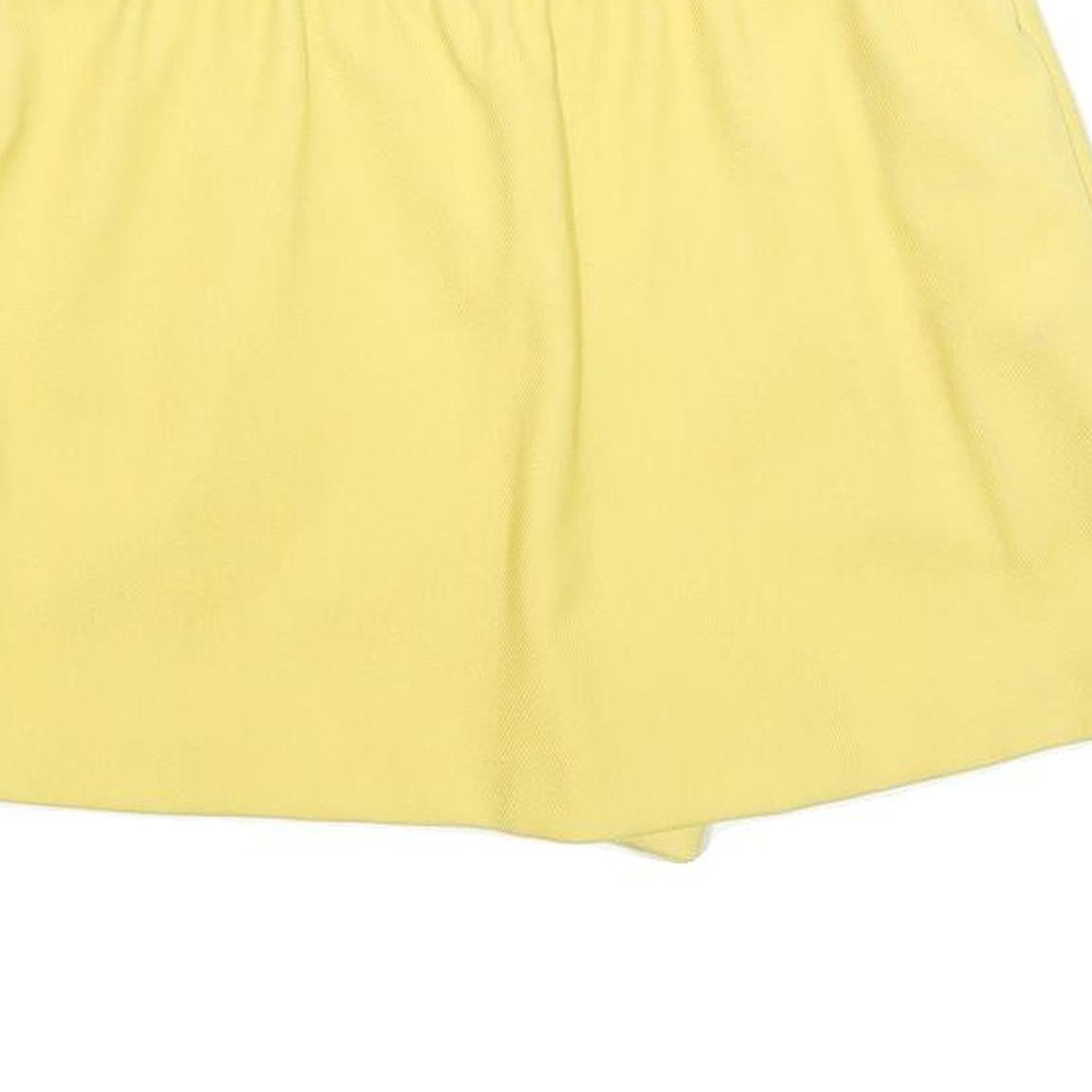 RED VALENTINO Womens Yellow Skort Short Woven Polyester Blend Size S Summer
