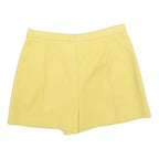 RED VALENTINO Womens Yellow Skort Short Woven Polyester Blend Size S Summer