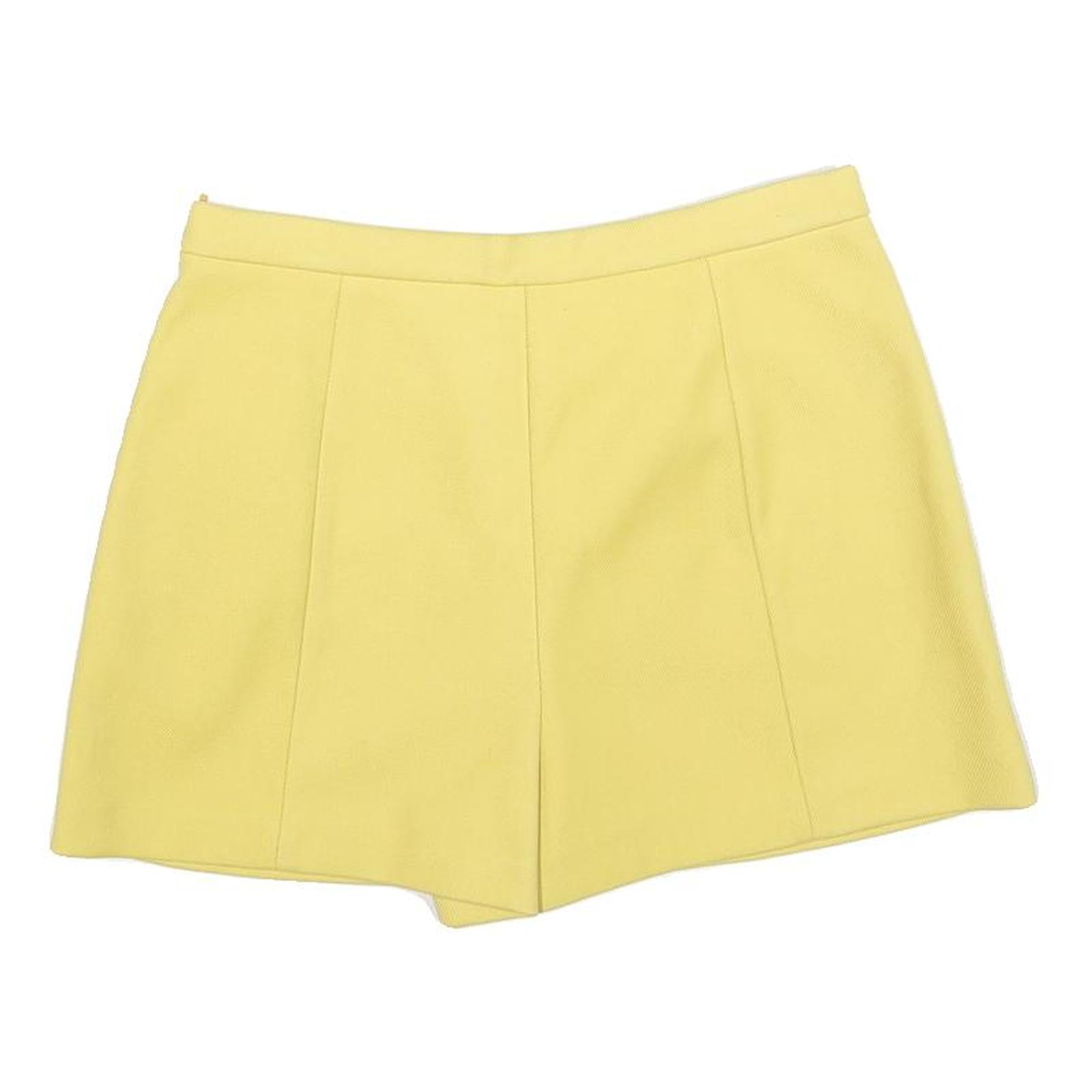 RED VALENTINO Womens Yellow Skort Short Woven Polyester Blend Size S Summer