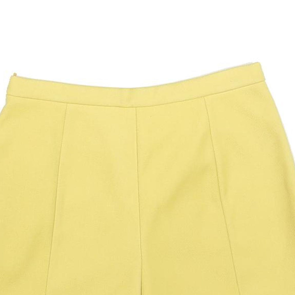 RED VALENTINO Womens Yellow Skort Short Woven Polyester Blend Size S Summer