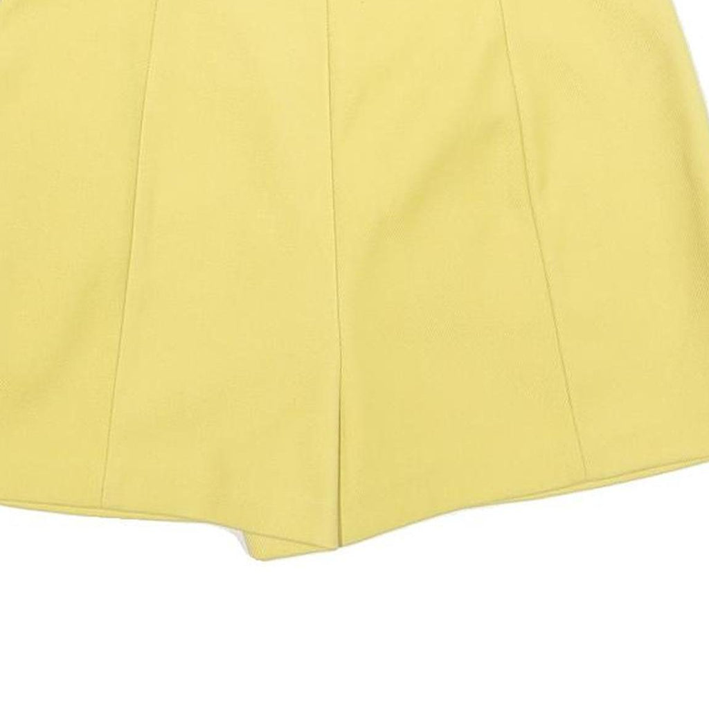 RED VALENTINO Womens Yellow Skort Short Woven Polyester Blend Size S Summer