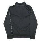 JORDAN Boys Black & White Sports Half Zip Polyester Jacket 10-11Y Track Top