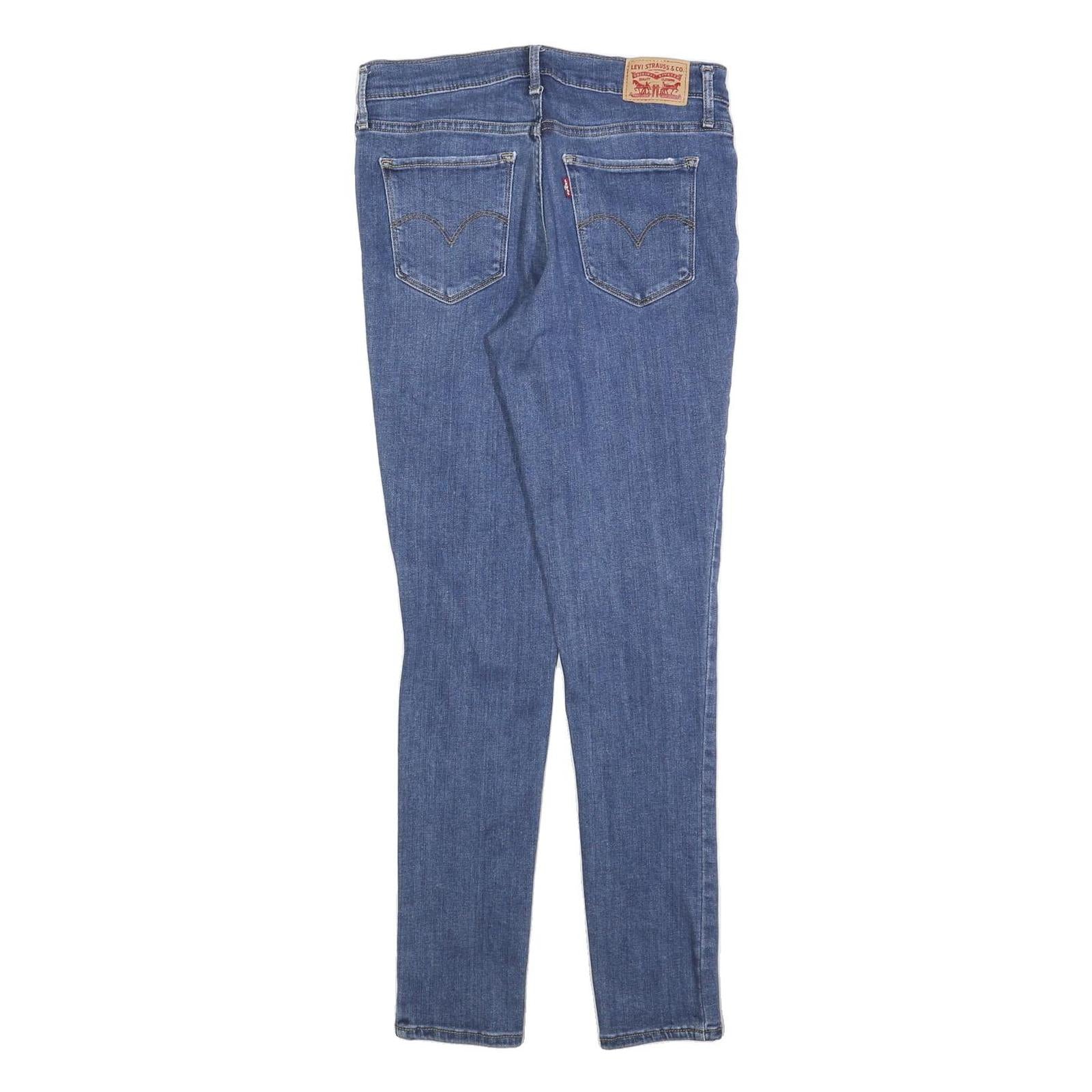 LEVI'S Womens Jeans Blue Slim Skinny Denim Medium W28 L30 Stylish Casual