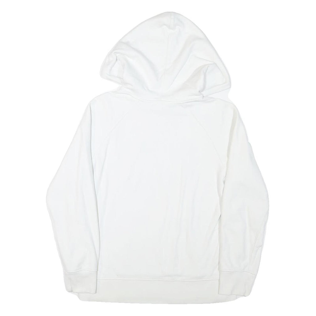 LEVI'S Mens White Hoodie S Cotton Blend Pullover Drawstring Pocket Casual