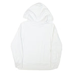 LEVI'S Mens White Hoodie S Cotton Blend Pullover Drawstring Pocket Casual