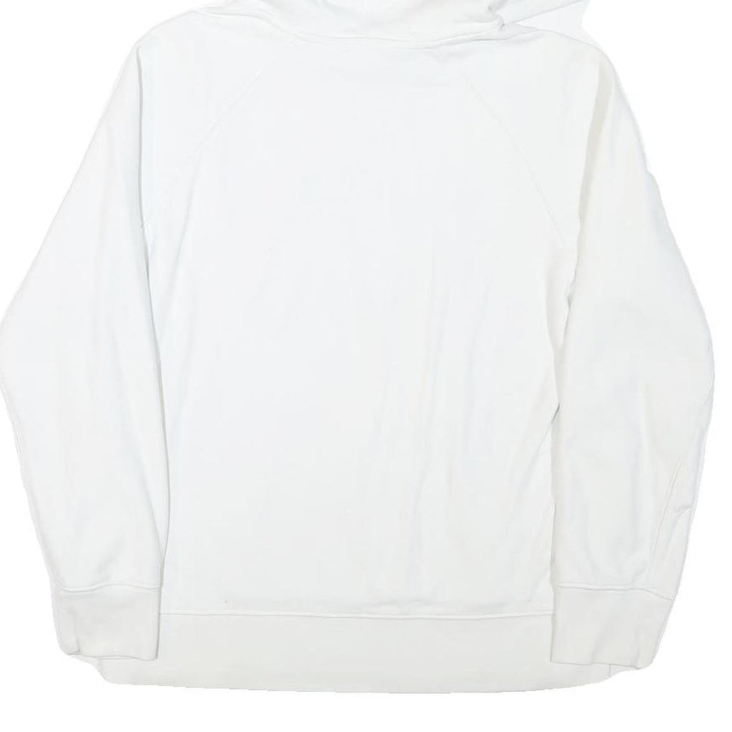 LEVI'S Mens White Hoodie S Cotton Blend Pullover Drawstring Pocket Casual