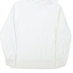 LEVI'S Mens White Hoodie S Cotton Blend Pullover Drawstring Pocket Casual