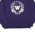 CHAMPION Mens Purple University Of Washington Crew Neck L Huskies Sweatshirt