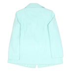 ANTHOLOGY Womens Aqua Blue Jacket UK 20 Polyester Button Closure Classic Fit