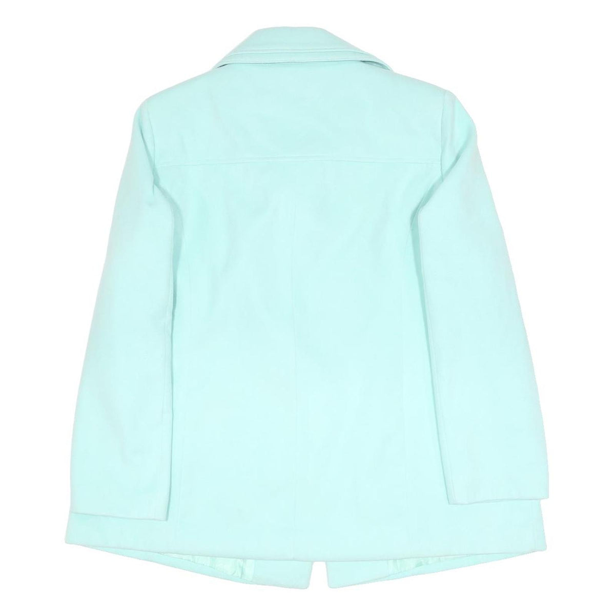 ANTHOLOGY Womens Aqua Blue Jacket UK 20 Polyester Button Closure Classic Fit