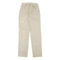 WRANGLER Mens Jeans Beige Regular Straight Denim Light W25 L33 Cotton Blend Zip
