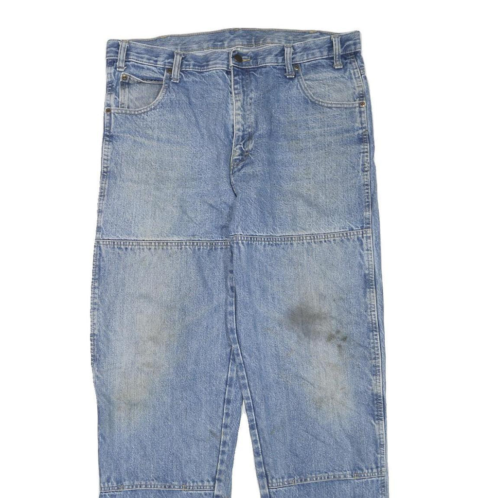DICKIES Mens Jeans Blue Regular Straight Denim Medium W36 L33 Workwear