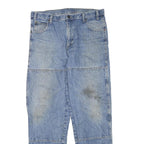 DICKIES Mens Jeans Blue Regular Straight Denim Medium W36 L33 Workwear