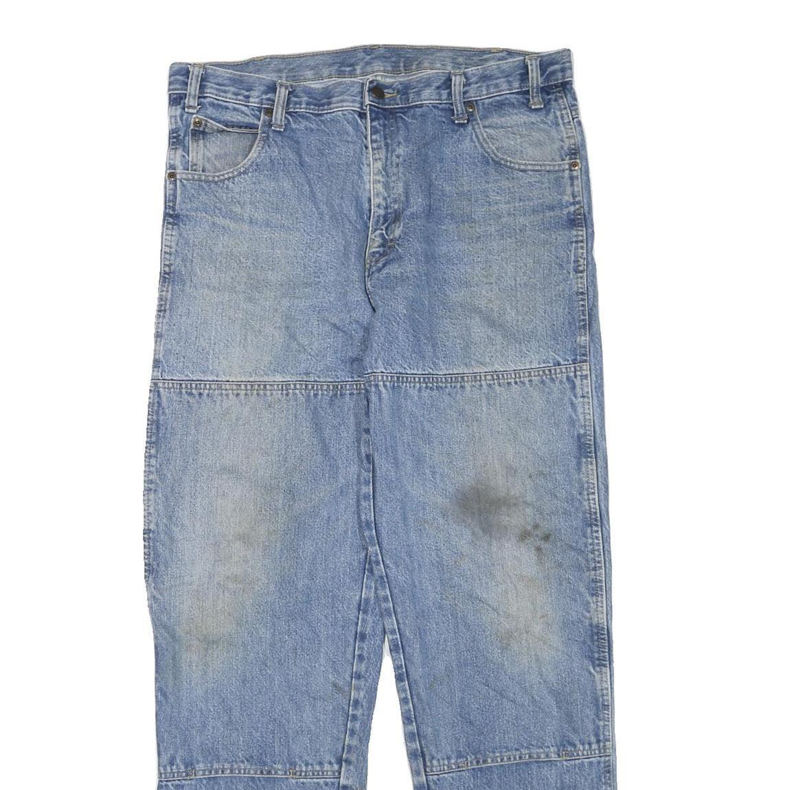 DICKIES Mens Jeans Blue Regular Straight Denim Medium W36 L33 Workwear