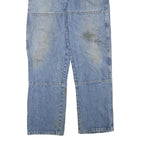 DICKIES Mens Jeans Blue Regular Straight Denim Medium W36 L33 Workwear