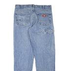 DICKIES Mens Jeans Blue Regular Straight Denim Medium W36 L33 Workwear