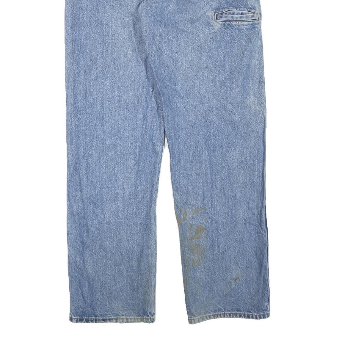 DICKIES Mens Jeans Blue Regular Straight Denim Medium W36 L33 Workwear