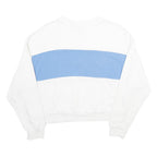 LEVI'S Womens White & Blue Crew Neck S Sweatshirt Logo Print Casual Cotton