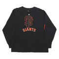 MAJESTIC Mens Black San Francisco Giants Long Sleeve Crew Neck T-Shirt XL