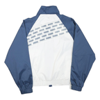 PUMA Womens Blue & White Zip Jacket L Polyester Blend Track Sports Casual