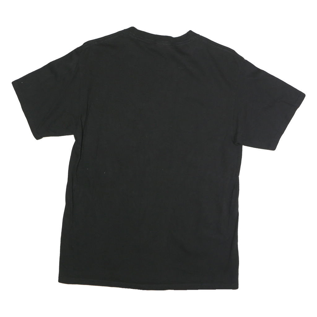 PORT & COMPANY Mens Black Coe College Tennis Graphic T-Shirt L Short Sleeve Crew
